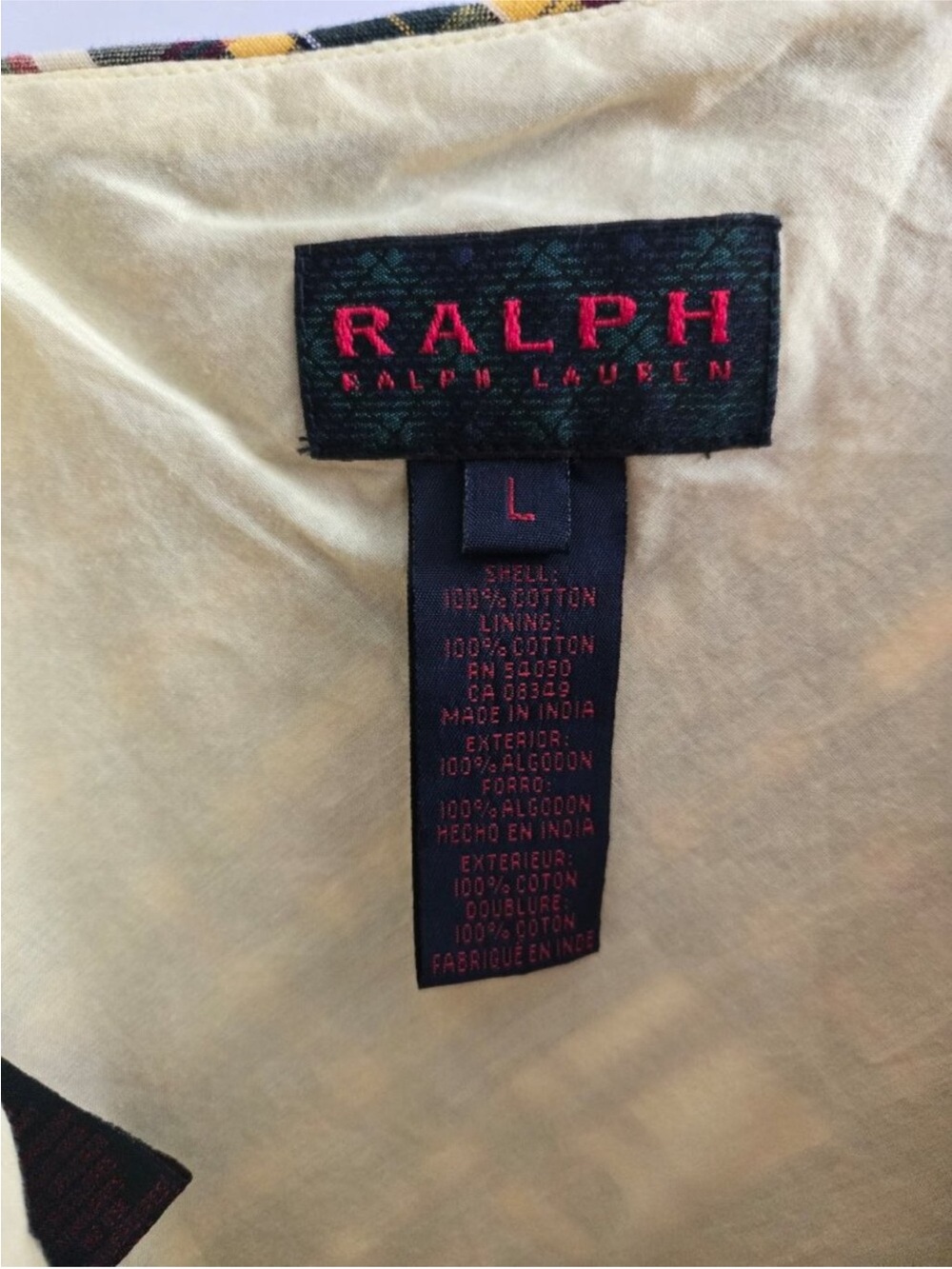 NWT Ralph Lauren Madras Shift Dress - Picture 4 of 8